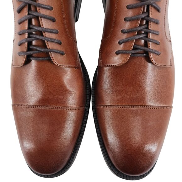 NEW Cole Haan Modern Essentials Brown Leather Dress Shoes Men 8.5 Captoe Oxfords - Picture 12 of 13